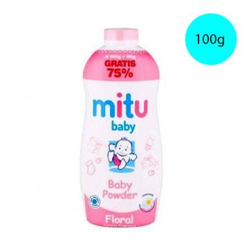 Mitu Baby Powder Bottle Pink (100 g)