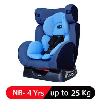 Evenflo Car Seat ( Blue), up to 25kg, newborn to 4 years