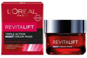 Loreal Revitalift Triple Action Night Cream Mask 50mL