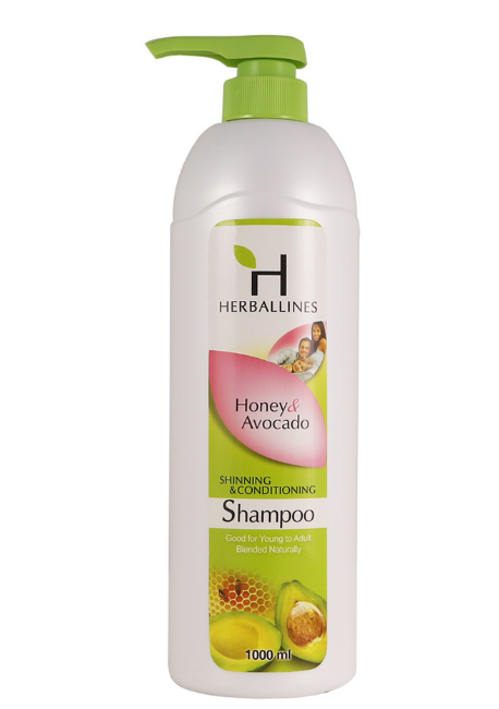 Herballines Shampoo Honey & Avocado 1000 mL - GoodZay