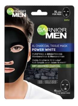 garnier Men Xl Charcoal Mask Power White 28g