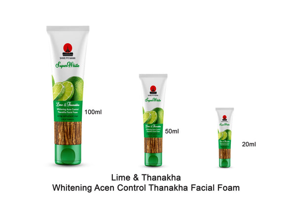 Shwe Pyi Nann Whitening Thanakha Facial Foam (Lime) - GoodZay