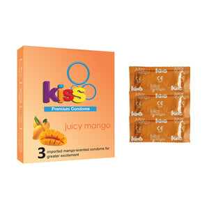 Kiss Juicy Mango Premium Condom X 12