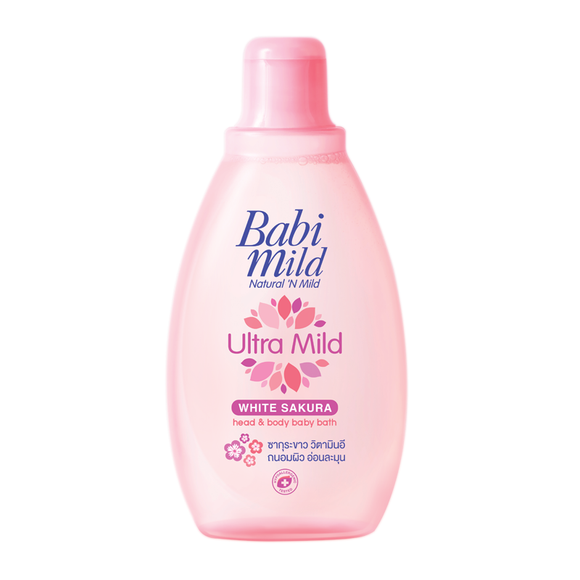 BABI MILD HEAD & BODY BATH WHITE SAKURA 200 ML