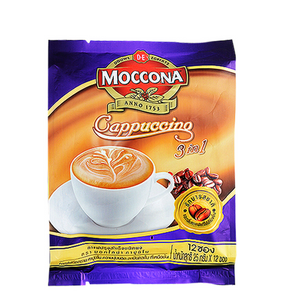 Moccona 3 In 1 Cappuccino Freeze Dried 12 Pieces (300 Grams)