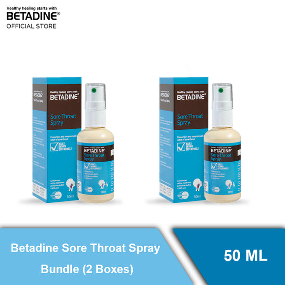 Betadine Sore Throat Spary Bundle (1 Boxes) 50 ml