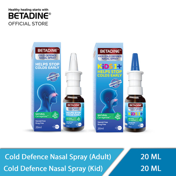 Betadine Cold Defence Nasal Spary Adult & Kids (Family Combo) ( 20 ml & 20 ml)