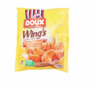 Doux Chicken Wings Hot & Spicy 1kg France
