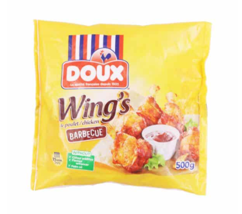 Doux Chicken Wings Barbecue 500g France
