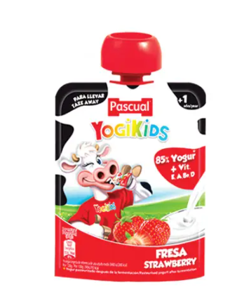 Pascual Yogikids (Pouch)Strawberry 80g Spain
