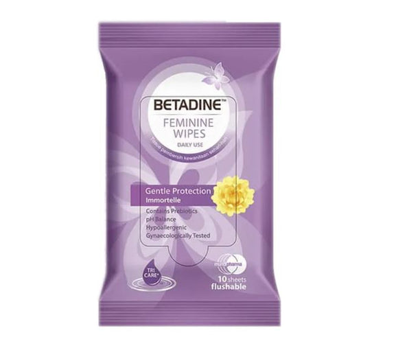 Betadine feminine wash gentle protection 10sheets