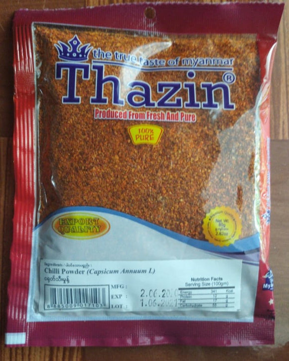 Thazin Fresh And Pure Chili Powder - 80 g - GoodZay