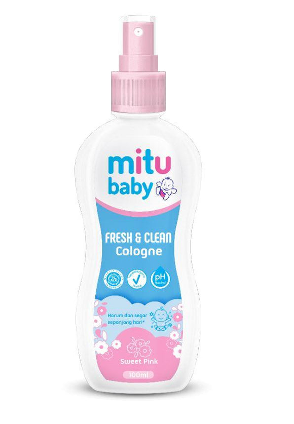 Mitu Baby Cologne Botol 100mL (Pink)
