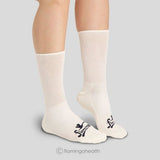 Flamingo Diabetic Socks with Anti Skid (Black)