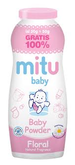 Mitu Baby Powder Bottle 200g (Blue)(Pink)