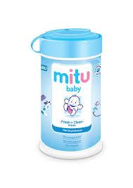 Mitu Baby Wet Tissuse Bottle 60'S (Blue)(Pink)