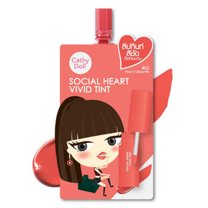 Social Heart Vivid Tint 2g#02Peach Follow
