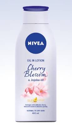 Nivea Oil In Lotion 400mL(Cherry Blossom&Jojoba Oil)